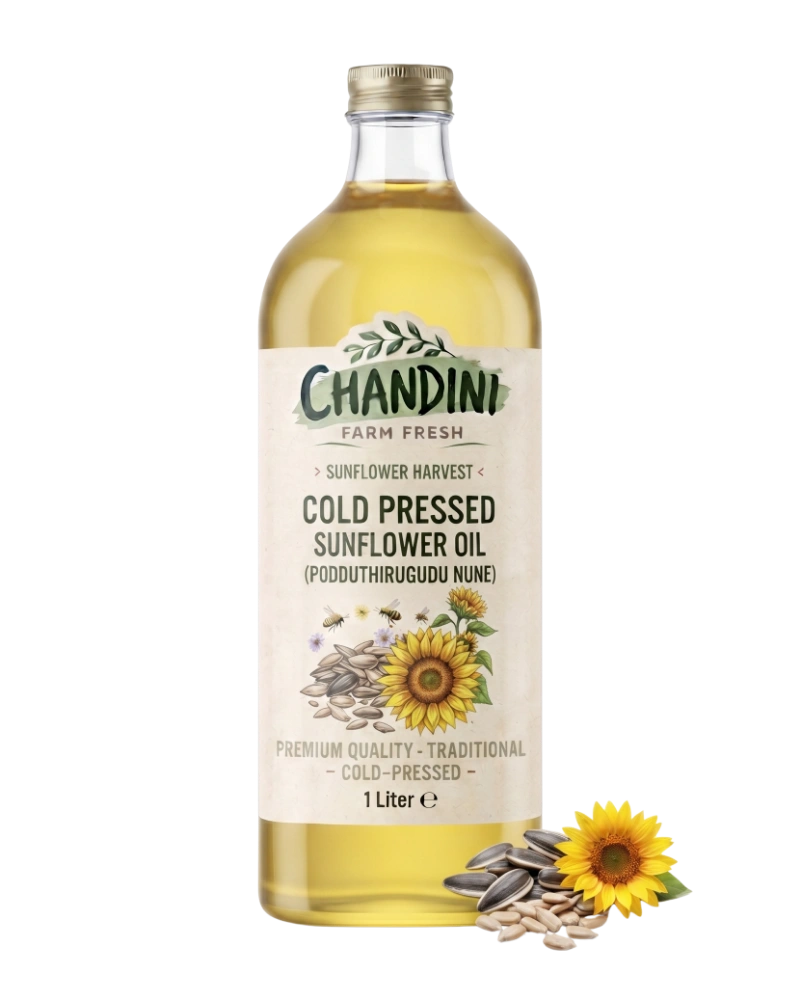 Home sunflower oil (podduthirugudu nune)