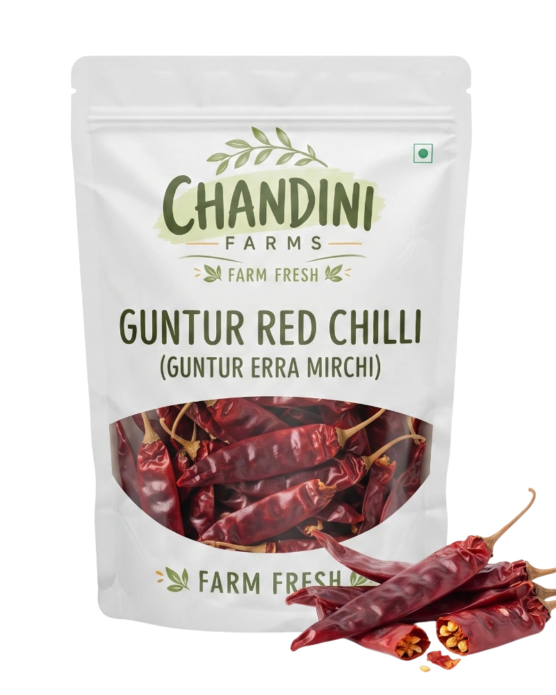 Home Chandini Farms Premium Guntur Dry Chilli (Guntur Dry Mirchi)